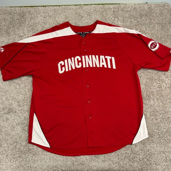 Johnny Bench Cincinnati Reds Majestic Cooperstown Jersey Men Siz 2XL Embroidered - Picture 11 of 12